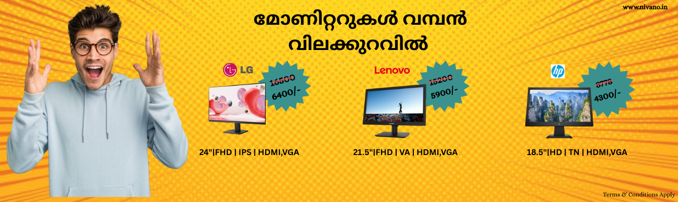 Calicut, Computer, Laptop, intel processors, amd processors, intel mother board, amd mother board, ssd, nvme, memory, hard disk, nvme, monitor, gaming monitor, cabinet, gaming cabinet, computer, laptop, cctv camera, wifi camera, solar camera, ip camera, printer, copier, all in one printer, desktop pc, assembled pc, customized pc, gaming pc, laptop, gaming laptop, gaming cabinet, graphics card, server, projector